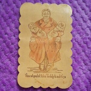 Vintage Teddy's Advice Card
